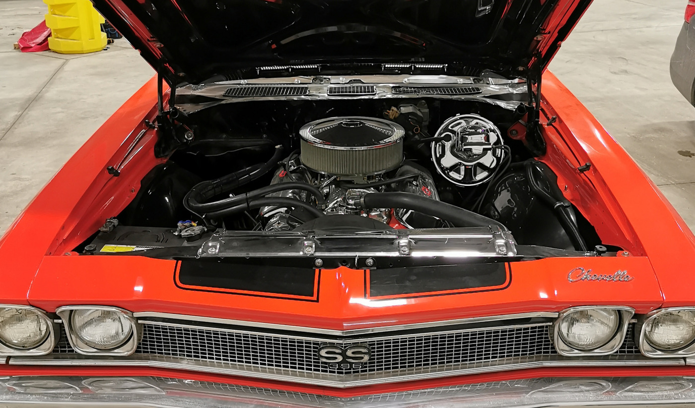 Moteur d'une Chevelle 1968
