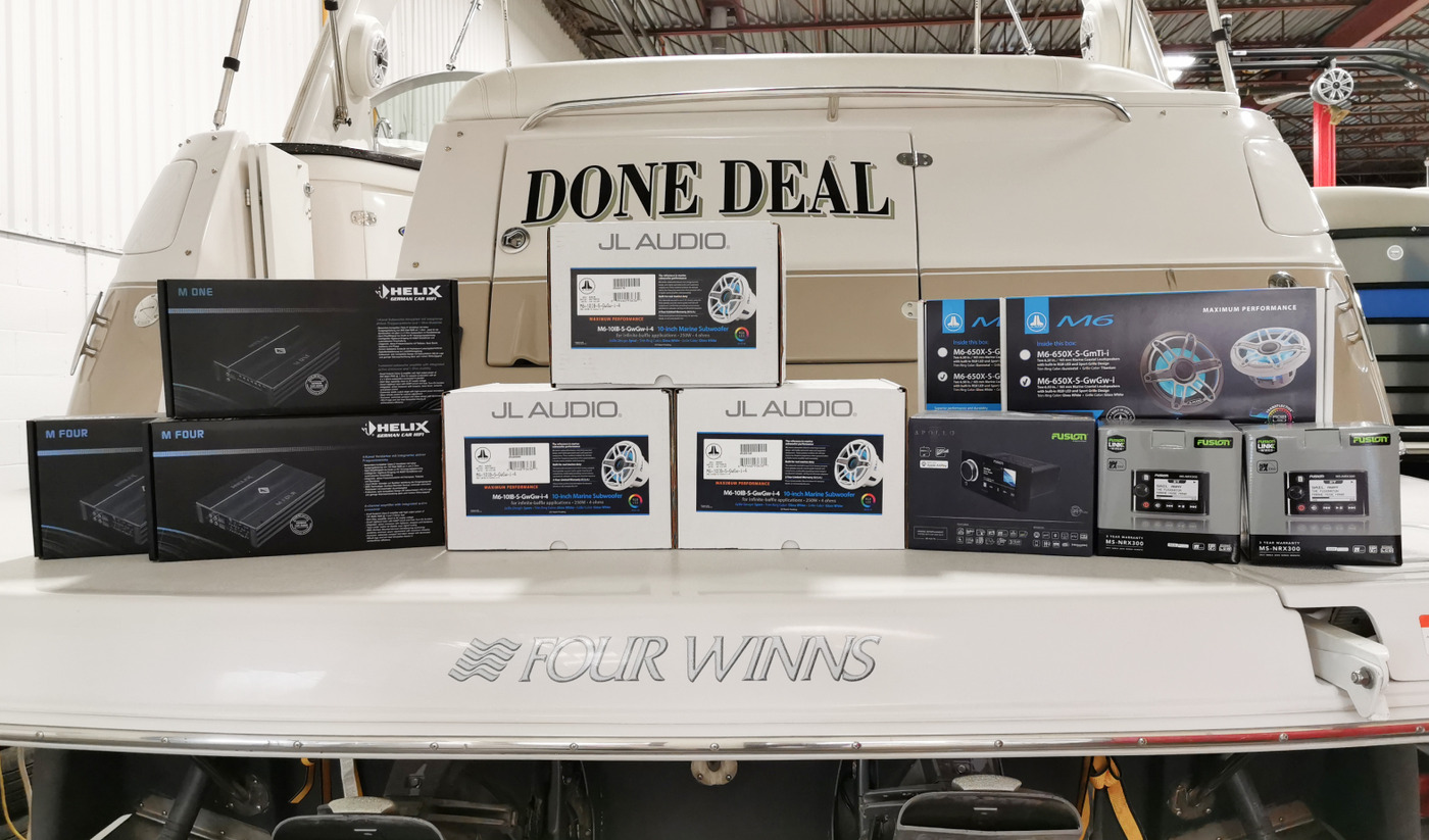 Installation audio marine
